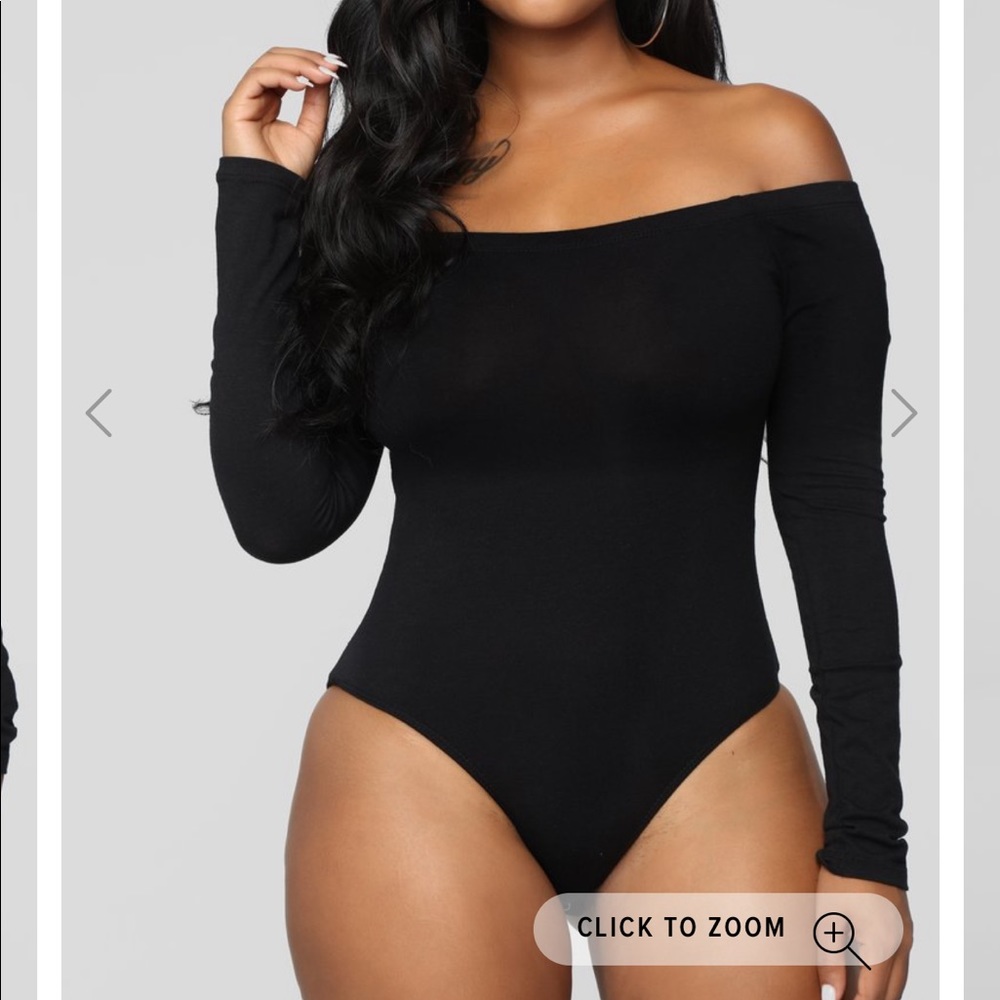 Fashion Nova off the shoulder body suit, brand new